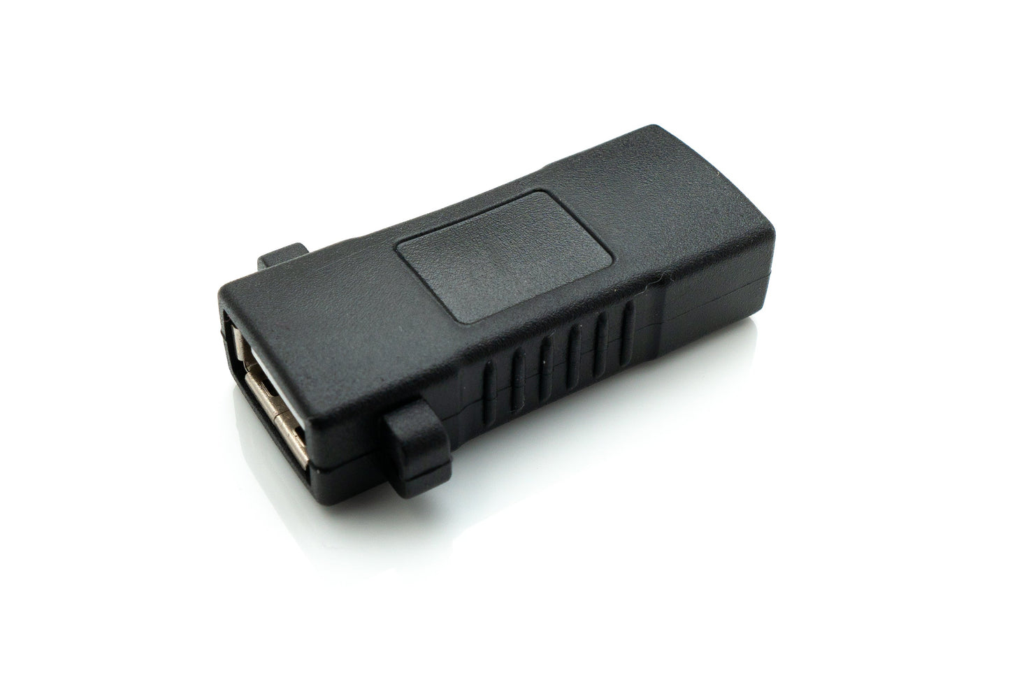 SYSTEM-S USB 2.0 Adapter Typ A Buchse zu Buchse Schraube Kabel in Schwarz