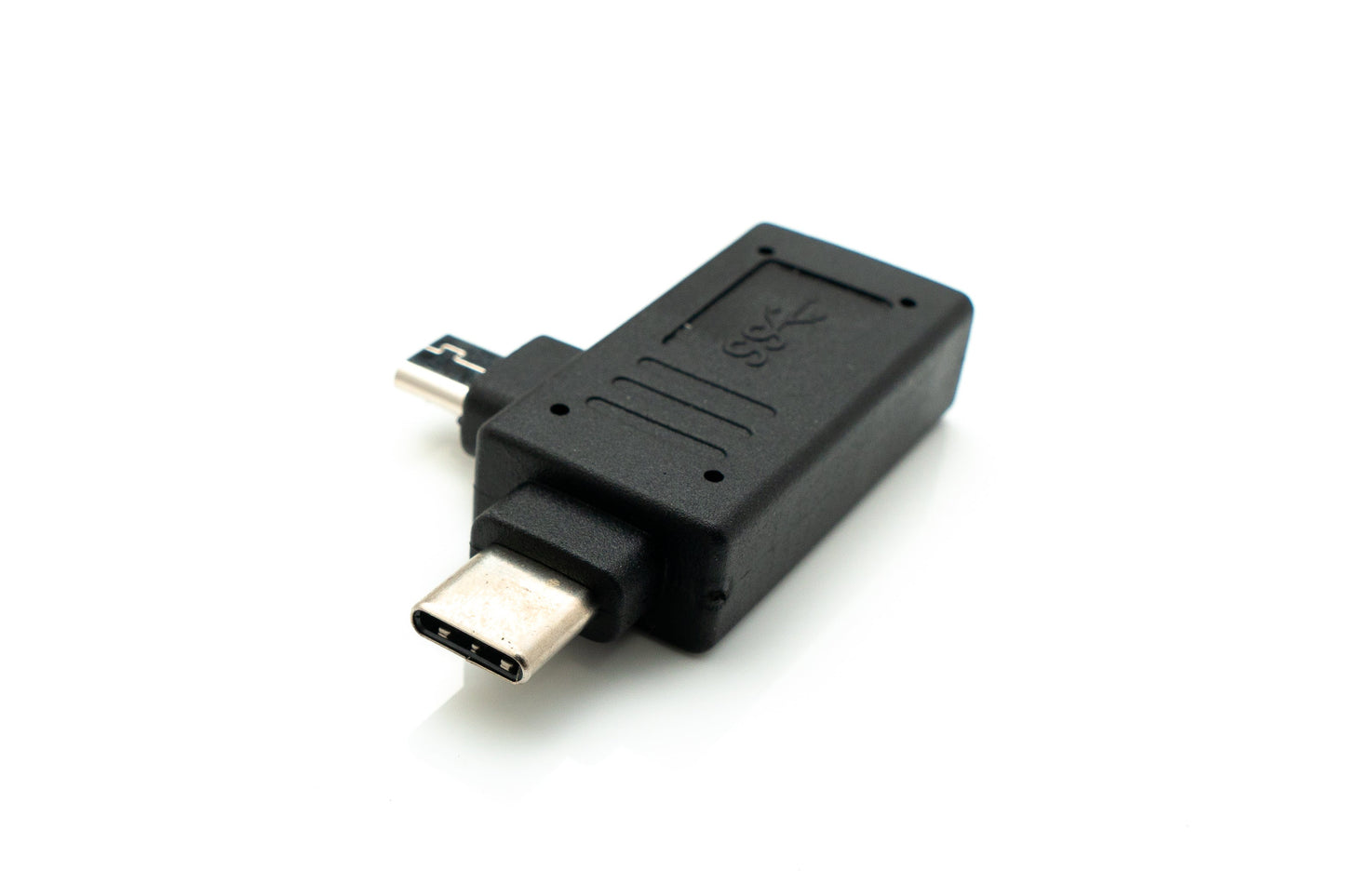 SYSTEM-S USB Y 3.1 Adapter Typ C Stecker & 2.0 Micro B Stecker zu 3.0 A Buchse Kabel