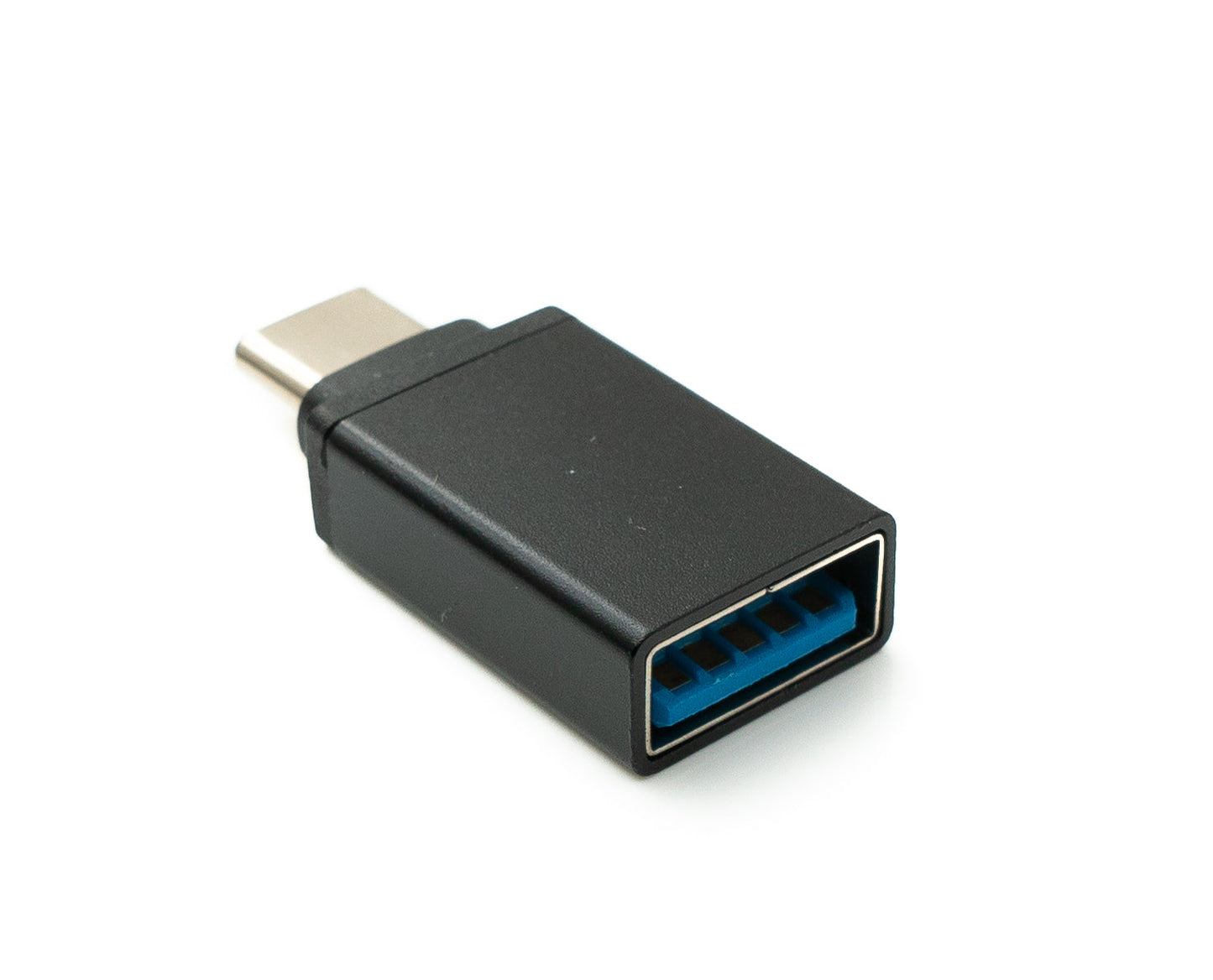 SYSTEM-S USB 3.1 Adapter Typ C Stecker zu 3.0 A Buchse Kabel in Schwarz