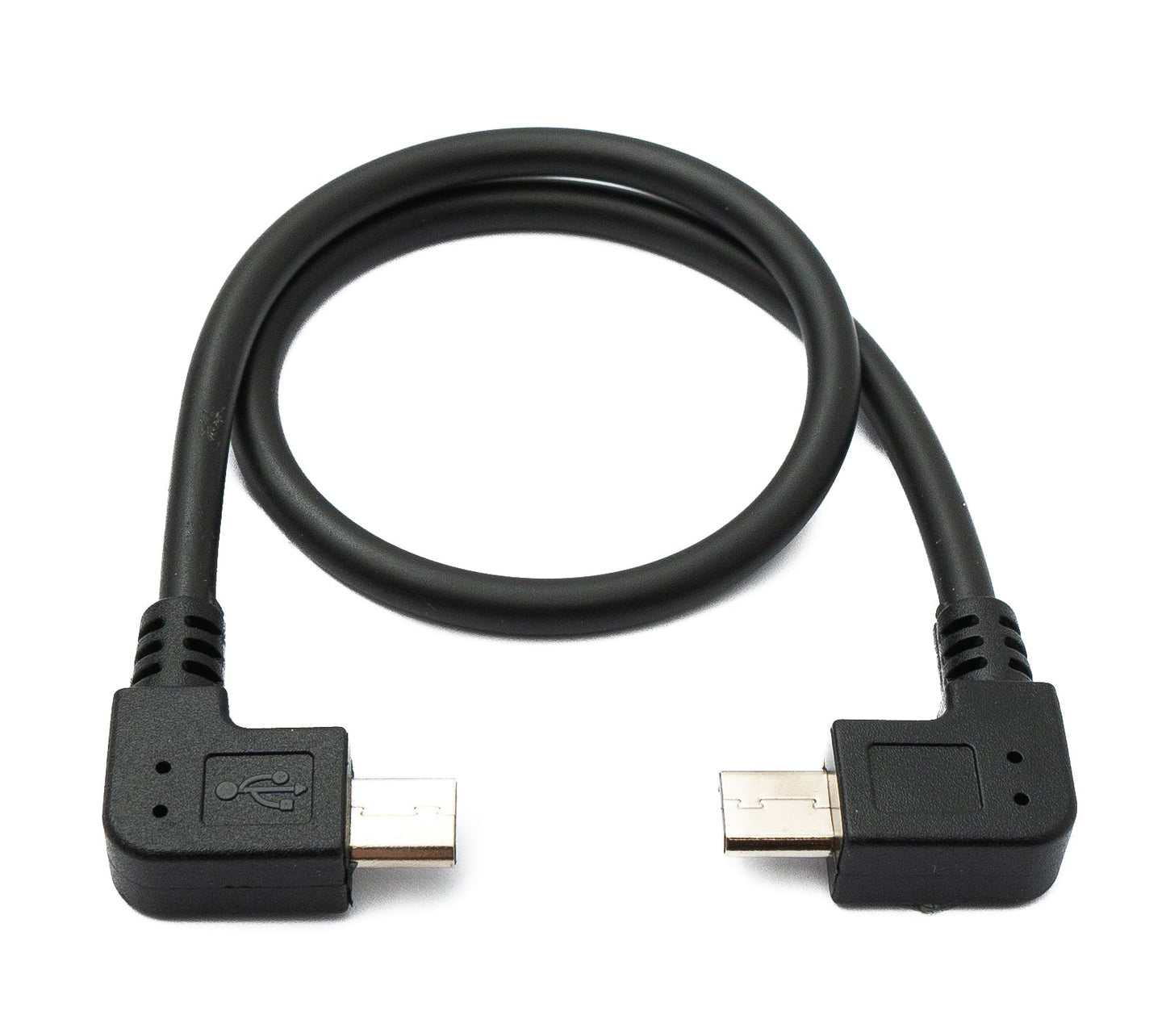 SYSTEM-S USB 2.0 cable 30 cm Micro B male to male in black