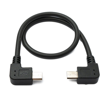 SYSTEM-S USB 2.0 cable 30 cm Micro B male to male in black