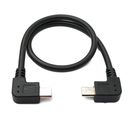 SYSTEM-S USB 2.0 cable 30 cm Micro B male to male in black