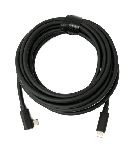 SYSTEM-S USB 3.2 Gen 1 cable 5m Type C male to male &amp; 3.0 Type A male angle