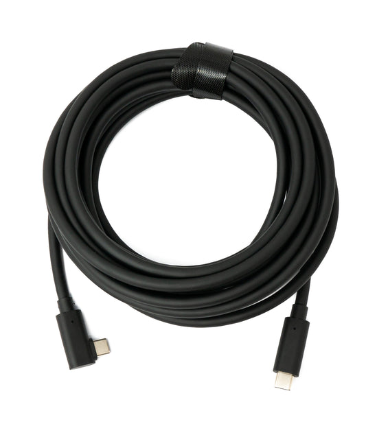 SYSTEM-S USB 3.2 Gen 1 cable 5m Type C male to male &amp; 3.0 Type A male angle
