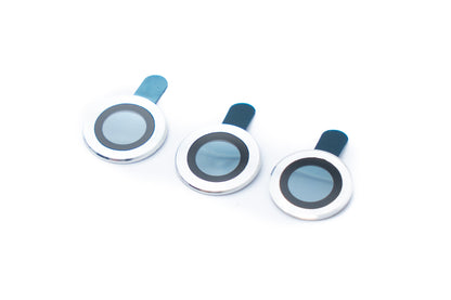 SYSTEM-S Camera Protection Lens Cover Glass Metal for iPhone 11 Pro + Max Gray