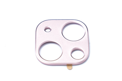 SYSTEM-S Kamera Schutz Linse Objektiv Abdeckung Aluminium für iPhone 13 & Mini in Pink