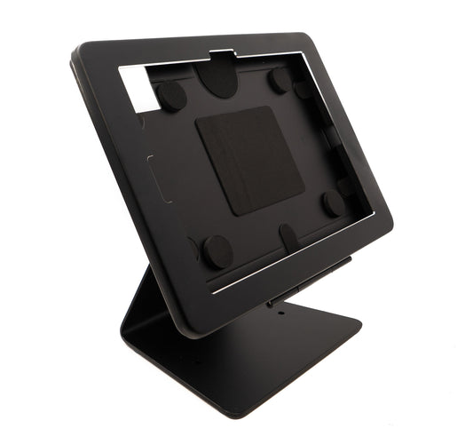 SYSTEM-S Tisch Halterung 180° Ständer abschließbar für iPad 10 Pro 11 Air 4 5 in Schwarz