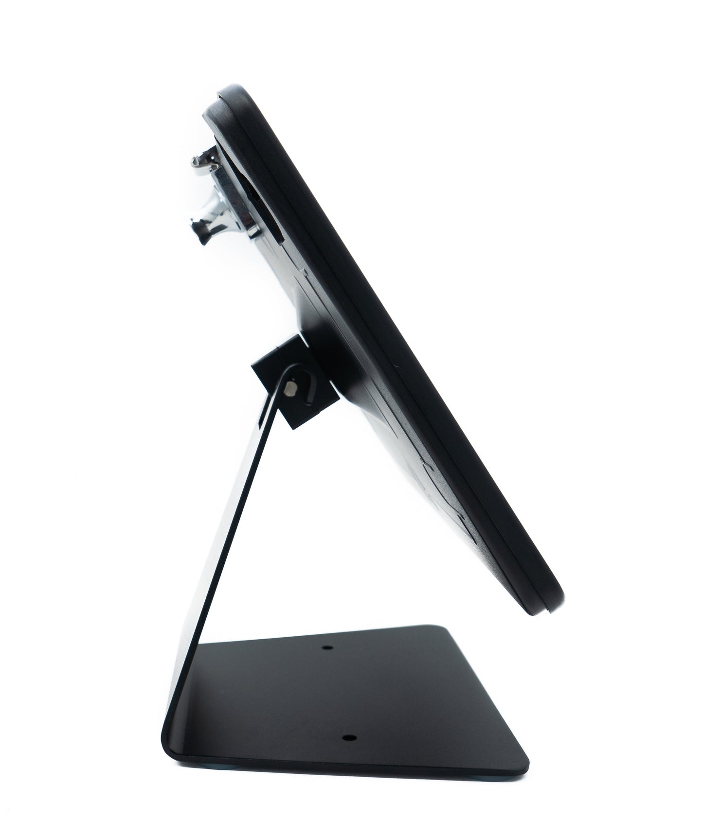 SYSTEM-S Tisch Halterung 180° Ständer abschließbar für iPad 10 Pro 11 Air 4 5 in Schwarz