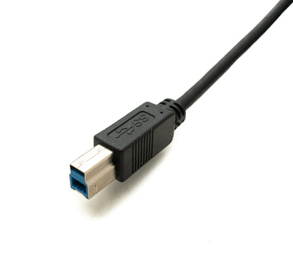 SYSTEM-S USB 3.0 Repeater Kabel 15 m Typ A Stecker zu B Stecker in Schwarz
