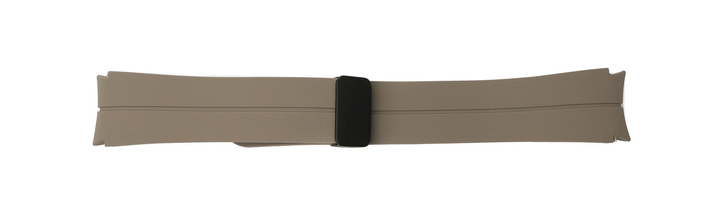 SYSTEM-S Armband 20 mm aus Silikon für Samsung Galaxy Watch 5 4 Smartwatch in Grau