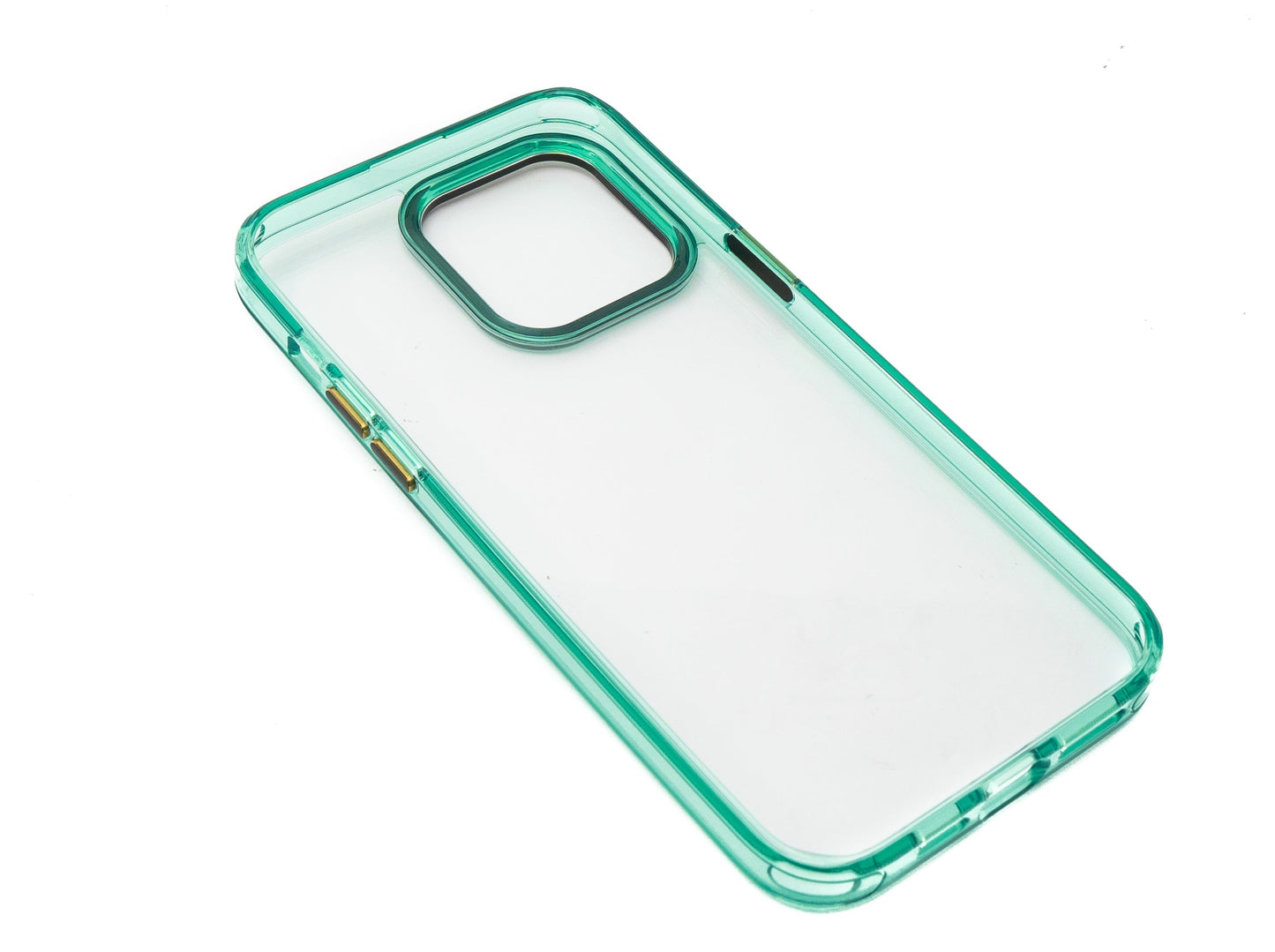 SYSTEM-S Schutzhülle stoßfest aus TPU in Grün Transparent Hülle für iPhone 14 Pro Max