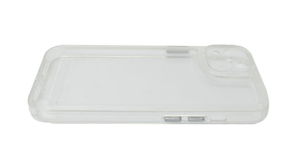 SYSTEM-S protective case shockproof made of TPU silicone in white transparent case for iPhone 14