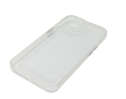 SYSTEM-S protective case shockproof made of TPU silicone in white transparent case for iPhone 14