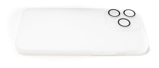 SYSTEM-S protective case shockproof scratch-resistant in white matte case for iPhone 14 Pro