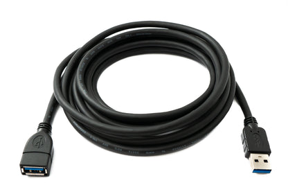 SYSTEM-S USB 3.0 cable 3 m Type A male to female 5 Gbit/s in black