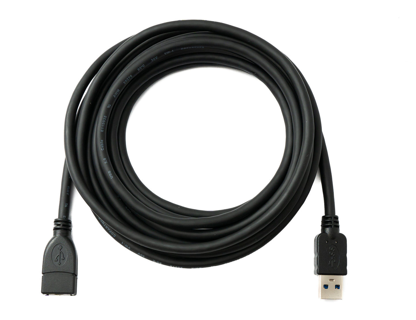 SYSTEM-S USB 3.0 cable 3 m Type A male to female 5 Gbit/s in black