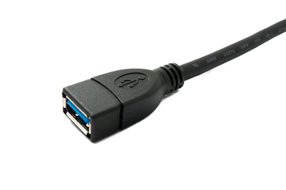 SYSTEM-S USB 3.0 cable 3 m Type A male to female 5 Gbit/s in black