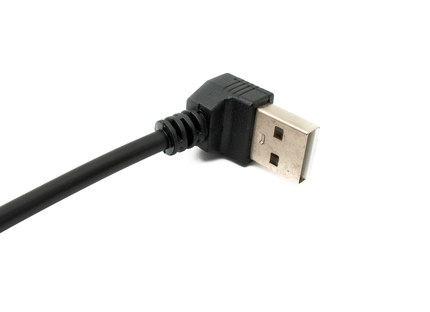 SYSTEM-S USB 2.0 cable 30 cm type A male to micro B male angled left up angled 