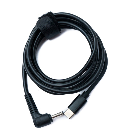 SYSTEM-S DC 15V Kabel 150 cm 3,5 x 1,35 Stecker zu USB 3.1 Typ C Stecker Winkel