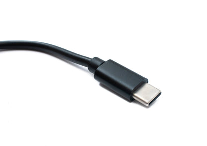 SYSTEM-S DC 15V Kabel 150 cm 3,5 x 1,35 Stecker zu USB 3.1 Typ C Stecker Winkel