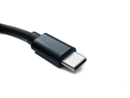 SYSTEM-S DC 15V Kabel 150 cm 4,0 x 1,7 Stecker zu USB 3.1 Typ C Stecker Winkel