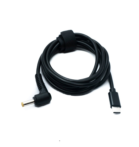 SYSTEM-S DC 15V Kabel 150 cm 4,8 x 1,7 Stecker zu USB 3.1 Typ C Stecker Winkel