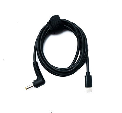 SYSTEM-S DC 15V Kabel 150 cm 4,8 x 1,7 Stecker zu USB 3.1 Typ C Stecker Winkel