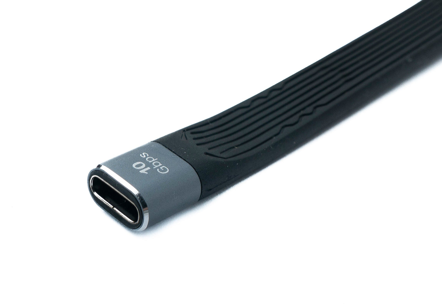 SYSTEM-S USB 3.1 Gen 2 Kabel 10 cm Typ C Buchse zu A Buchse Flachkabel 10 Gbit/s 100W