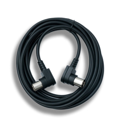 SYSTEM-S MIDI Kabel 3 m Din 5 Pin Stecker zu Stecker Winkel