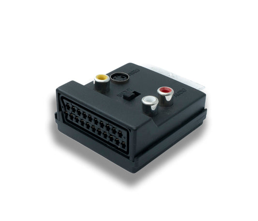 SYSTEM-S SCART Converter 21P Stecker zu Buchse RCA 3 polig S-Video Buchse Adapter
