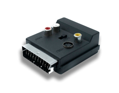 SYSTEM-S SCART Converter 21P Stecker zu Buchse RCA 3 polig S-Video Buchse Adapter