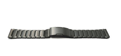 SYSTEM-S 22 mm titanium bracelet with folding clasp for Huawei Smartwatch in black