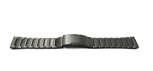 SYSTEM-S 22 mm titanium bracelet with folding clasp for Huawei Smartwatch in black