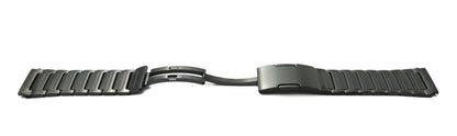 SYSTEM-S 22 mm titanium bracelet with folding clasp for Huawei Smartwatch in black