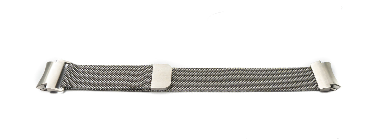 SYSTEM-S Milanese Metal Bracelet for Galaxy Watch 6 Classic Smartwatch in Grey 