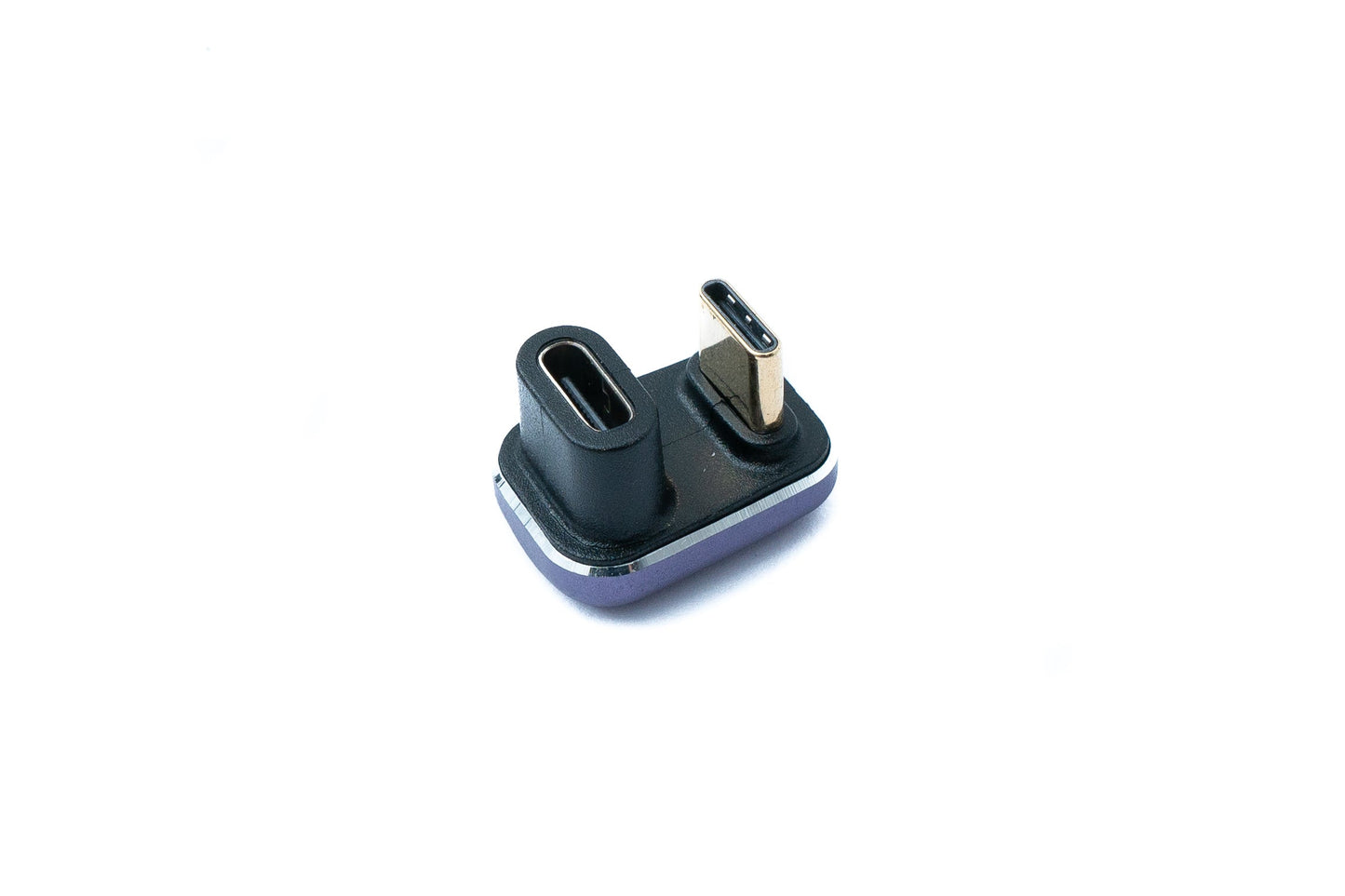 SYSTEM-S USB4 USB Adapter Typ C Stecker zu Buchse 40 Gbit/s USB 4.0 U Turn 180° Winkel Kabel