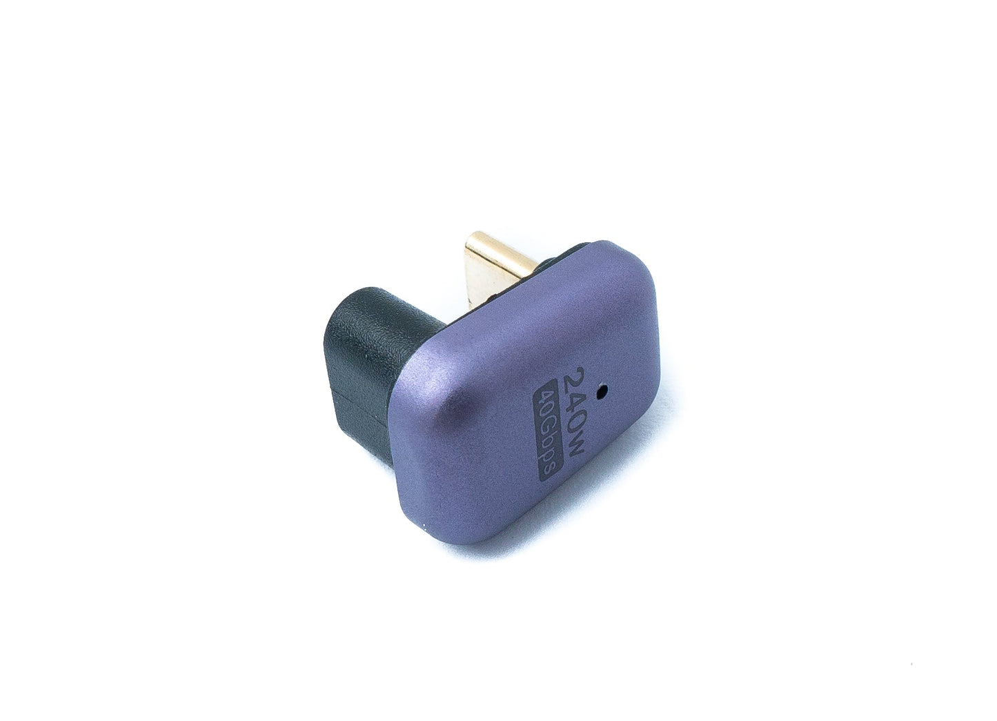 SYSTEM-S USB4 USB Adapter Typ C Stecker zu Buchse 40 Gbit/s USB 4.0 U Turn 180° Winkel Kabel