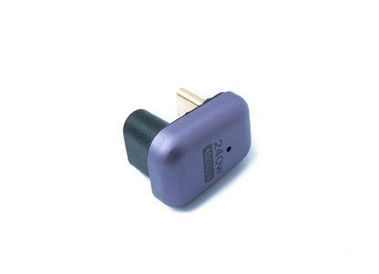 SYSTEM-S USB4 USB Adapter Typ C Stecker zu Buchse 40 Gbit/s USB 4.0 U Turn 180° Winkel Kabel