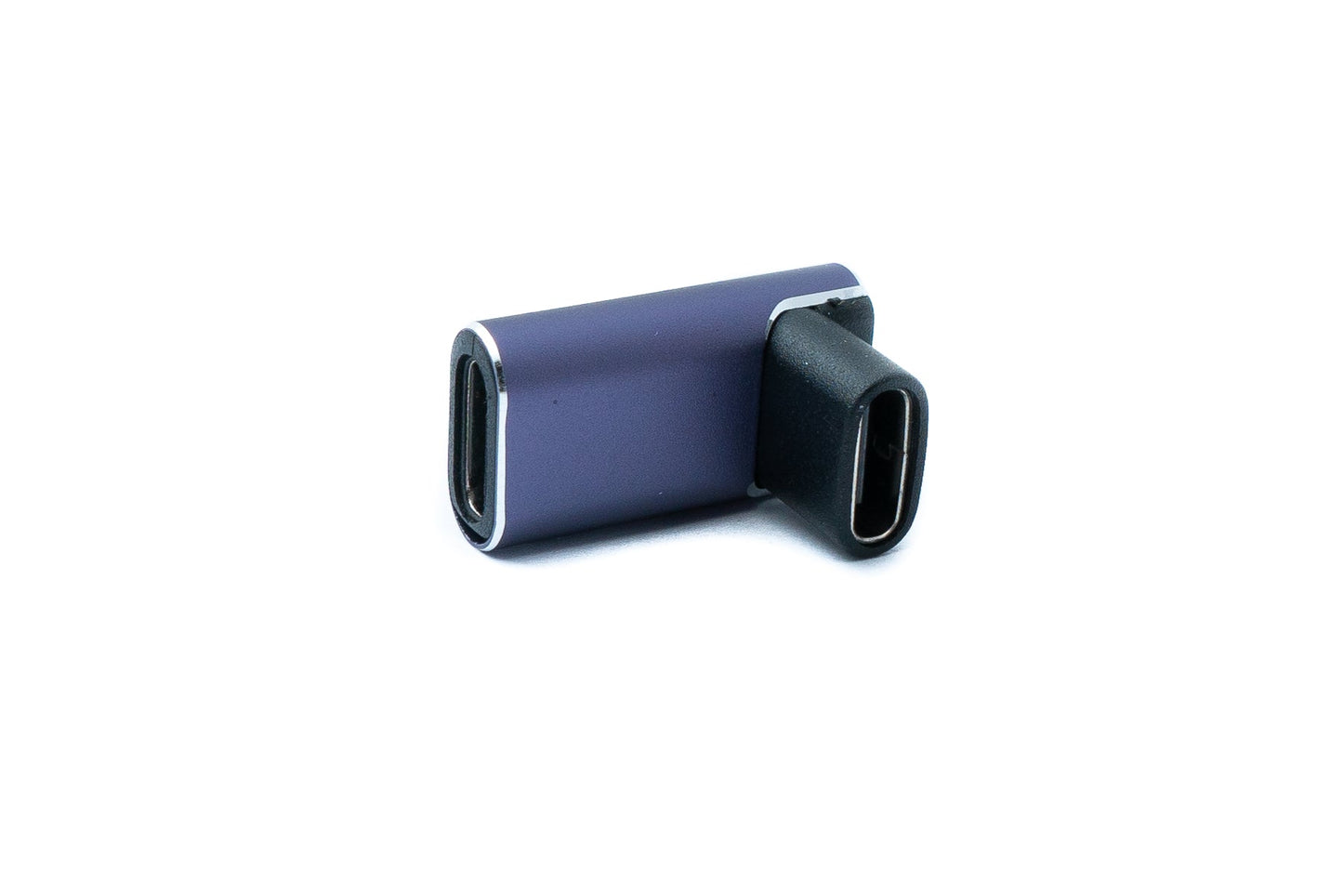 SYSTEM-S USB4 USB Adapter Typ C Buchse zu Buchse 40 Gbit/s USB 4.0 Winkel Kabel in Grau