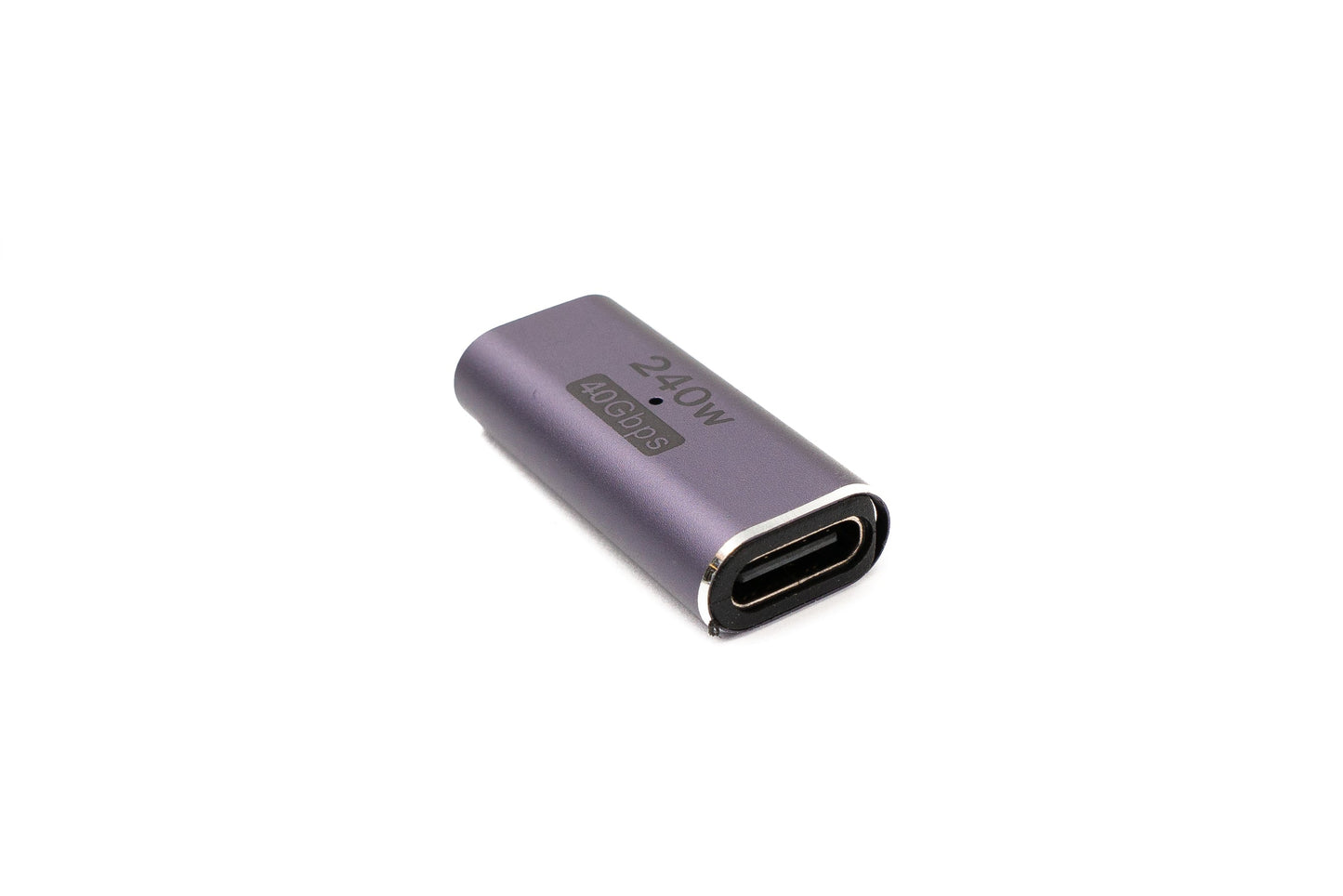 SYSTEM-S USB4 USB Adapter Typ C Buchse zu Buchse 40 Gbit/s USB 4.0 Kabel in Grau