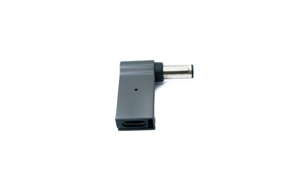 SYSTEM-S USB 3.1 Adapter Typ C Stecker zu DC 20V 6,0 x 0,6 mm Buchse in Grau