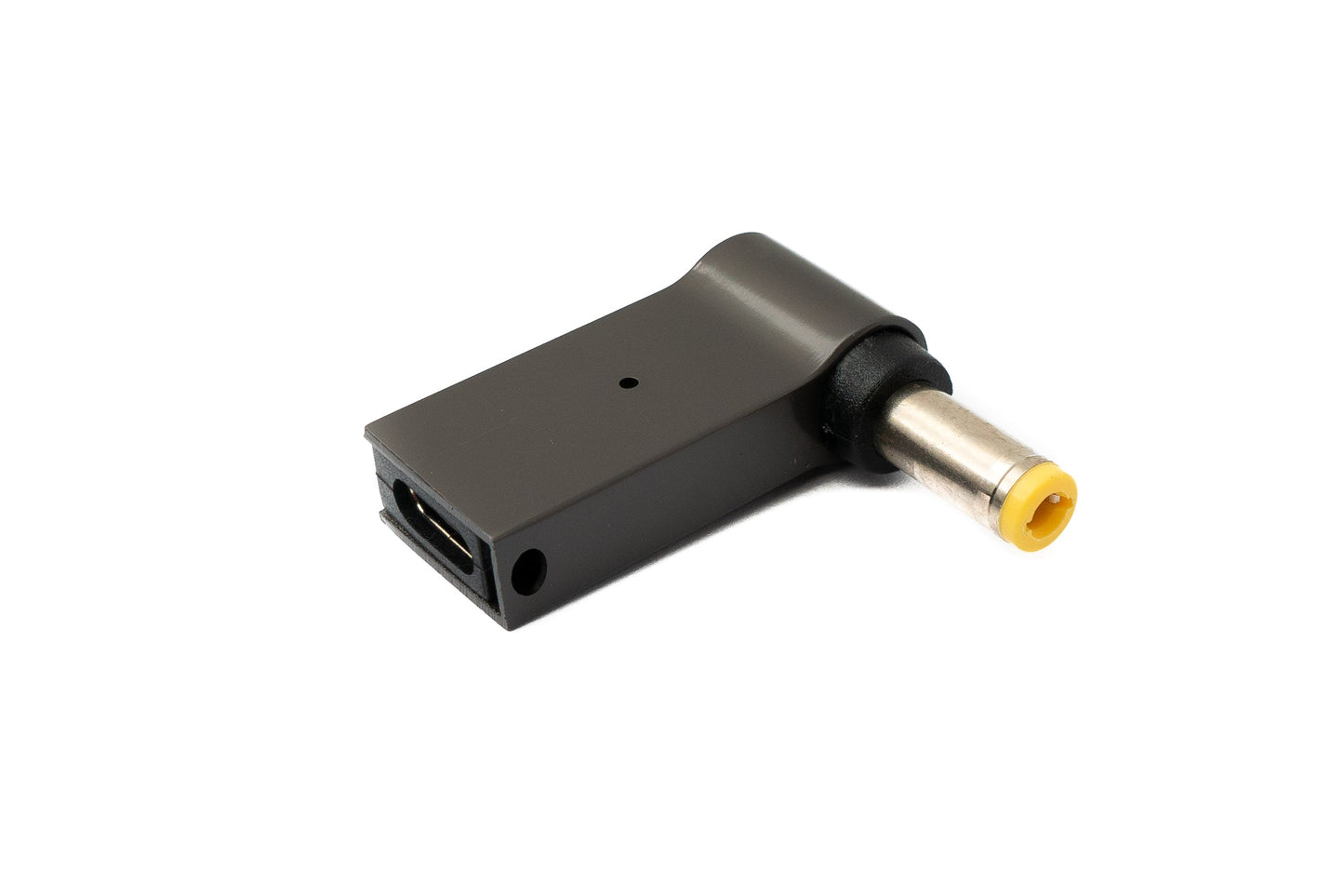 SYSTEM-S USB 3.1 Adapter Typ C Stecker zu DC 20V 5,5 x 2,5 mm Buchse in Grau