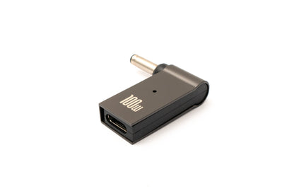 SYSTEM-S USB 3.1 Adapter Typ C Stecker zu DC 20V 4,0 x 1,35 mm Buchse in Grau
