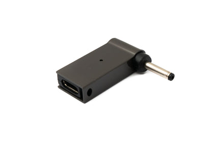 SYSTEM-S USB 3.1 Adapter Typ C Stecker zu DC 20V 3,0 x 1,1 mm Buchse in Grau