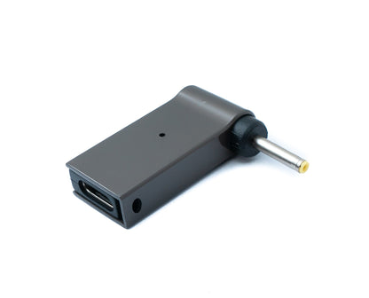 SYSTEM-S USB 3.1 Adapter Typ C Stecker zu DC 20V 2,7 x 0,7 mm Buchse in Grau