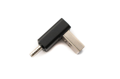 SYSTEM-S USB 3.0 adapter type A male to 3.1 C male angled 5 Gbit/s adapter in black