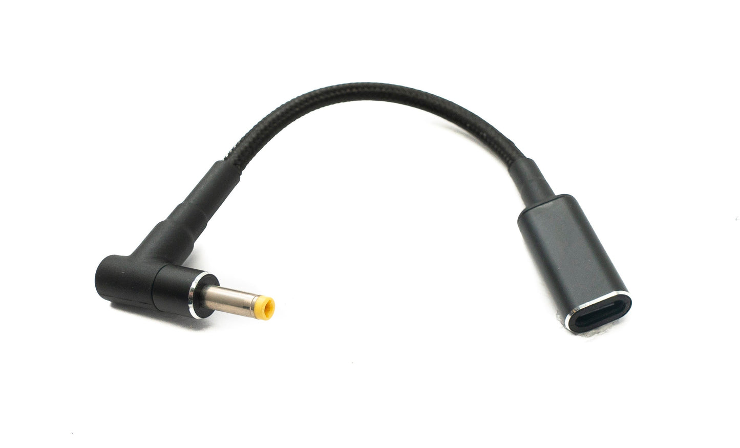 SYSTEM-S DC 20V cable 15 cm 4.0 x 1.7 plug to USB 3.1 Type C socket braided angle