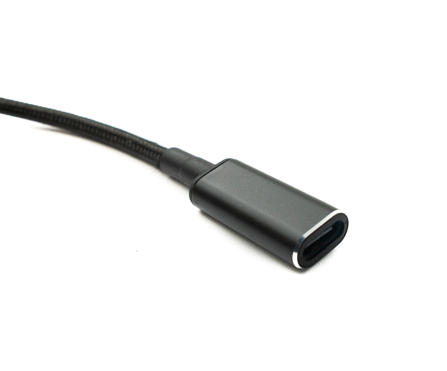 SYSTEM-S DC 20V cable 15 cm 4.0 x 1.7 plug to USB 3.1 Type C socket braided angle
