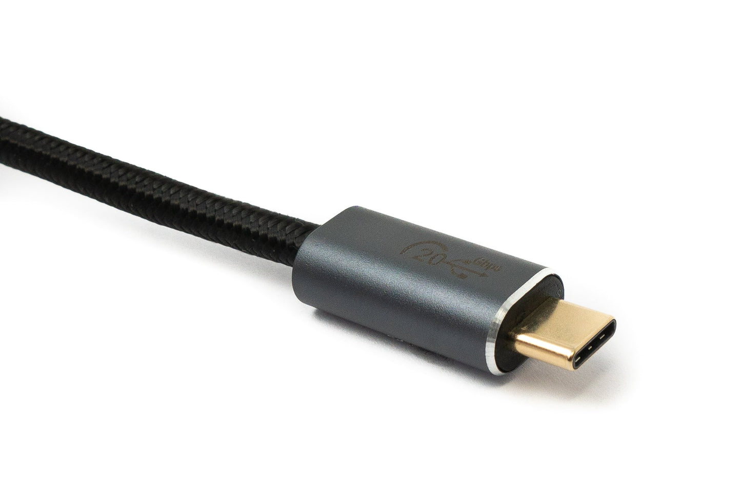 SYSTEM-S USB 3.2 Gen 2 Kabel 300 cm Typ C Stecker zu Stecker geflochten Schwarz