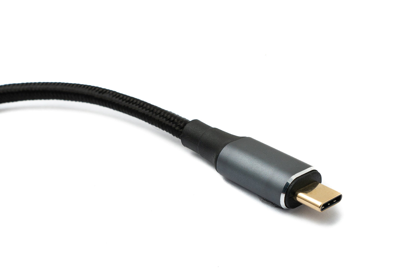 SYSTEM-S USB4 USB cable 50 cm Type C male to male 40 Gbit/s USB 4.0 braided angle